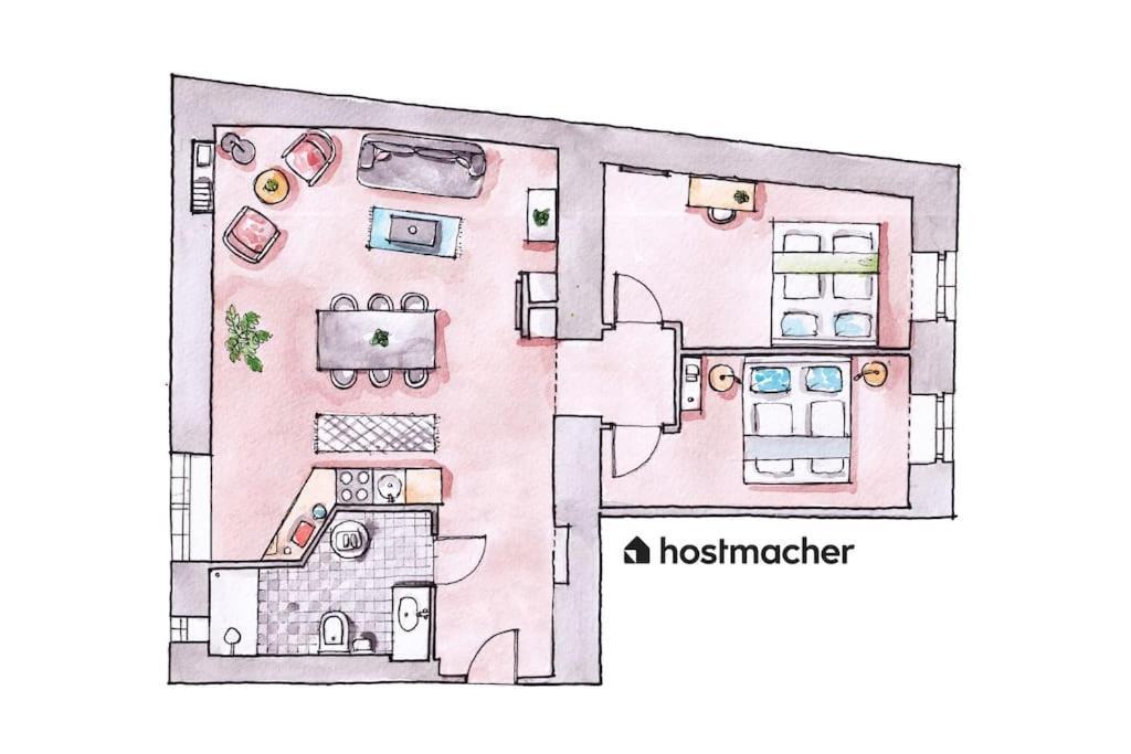 Spacious 2br By Metro And Center By Hm Appartement *